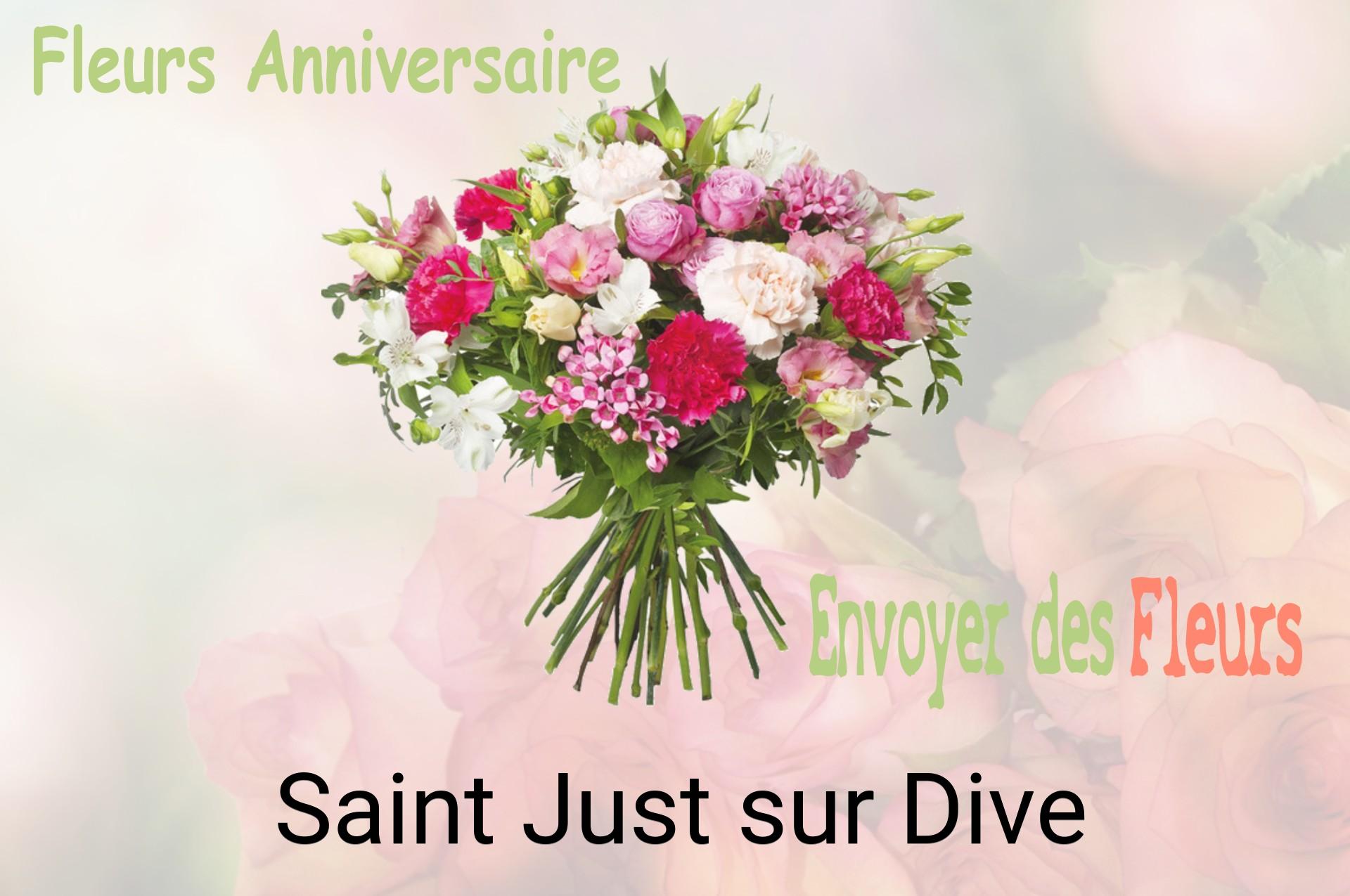 Bouquet de fleurs d’anniversaire livré à Saint-Just-sur-Dive